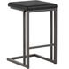 Boone 26 inch Grey / Onyx Counter Stool, Set Of 2